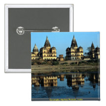 Cenotaphs Madhya Pradesh, Indien Knappar Med Nål