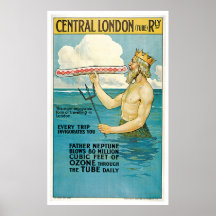 Central London Vintage Poster