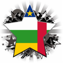 Centralafrikanska republiken stjärna cut outs
