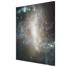 Centralregion av den gallerförsedda spiral galaxen canvasduk med gallerikvalitet 