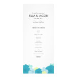 Ceremoniprogram //de frodiga tropikerna//blåtten anpassningsbara inbjudningskort