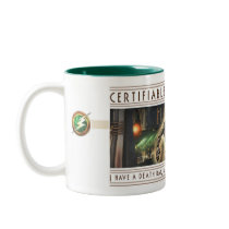 Certifiable tokigt snille rånar kaffe kopp