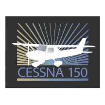 Cessna 150 flygplan vykort