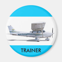 Cessna_172SP INSTRUKTÖR Magnet För Kylskåp