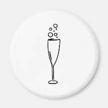 Champagne Kylskåpmagneter