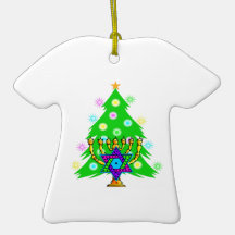 Chanukkah och jul julgranskulor