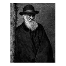 Charles Darwin vykort
