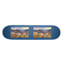 Charles M. Russells kretsar och snabba Häst (1916) Anpassad Skate Board