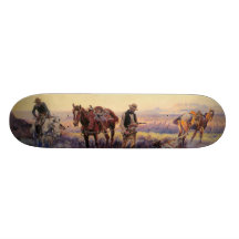 Charles M. Russells som betalar spelmannen (1919) Anpassad Skate Board