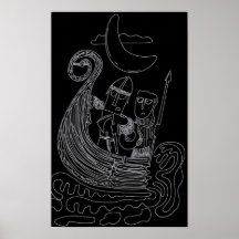 Charles och Rufus som Vikings Posters