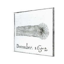 Charless komet, December 1652 Sträckt Canvastryck