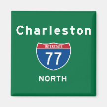 Charleston 77 kylskåpsnagnet