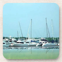 Charlston Boats Beverage Coaster