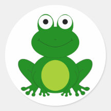 Charmig tecknadgroda klistermärken