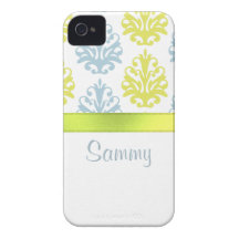 Chartreuse kritisera anpassningsbar för blåttvitda Case-Mate iPhone 4 case