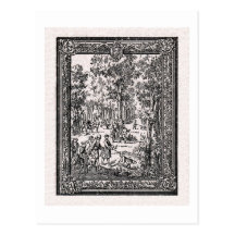 Chasse D'Oudry Vykort