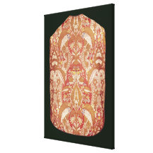 Chasublen snöre mönstrade silke, fransk, c.1720 canvasdukar med gallerikvalitet