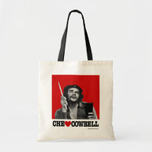 Che Guevara - totot för Che hjärtaCowbell hänger l Tote Bag