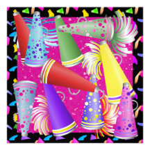Cheerleading partyinbjudan - SRF