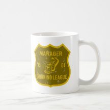 Chef som dricker ligan kaffe kopp