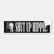 cheney_shutup_bmprstkr_blk bildekal