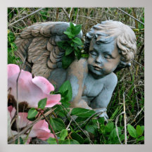 Cherub i gräset posters