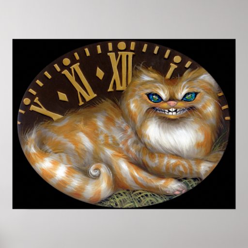 Cheshire tar tid på katten för KONSTTRYCKunderland Print