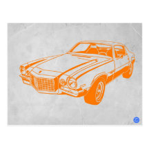 Chevy Camaro Vykort