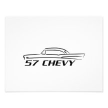 Chevy hårt bästa typ 1957 unika inbjudningar