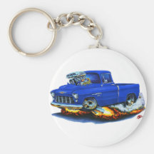 Chevy pickup blåttlastbil 1955 nyckel ringar