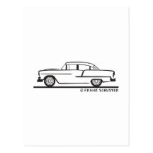 Chevy Sedan 1955 Vykort