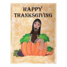 "Cheyenne" thanksgiving Quantum Cutie Vykort