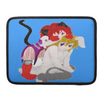Chibi Besties i himmelblått Sleeve För MacBooks