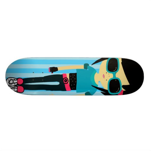 Chic är kall skate board deck