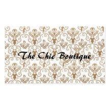 Chic Boutiquedamast Visitkort