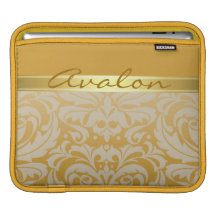 Chic guld- damastast guld- bandipad sleeve