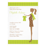 Chic mamma som är baby showerinbjudningar