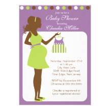 Chic modern gravid mammababy shower anpassningsbara tillkännagivanden