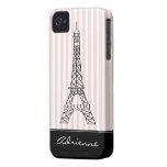 Chic personlig för Paris Eiffel tornklotter iPhone 4 Hud