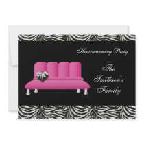 chic rosa sofa, partyinbjudan