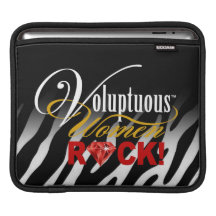 CHICAGO BLING - Voluptuous kvinnasten för sebra "! iPad Sleeve