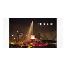 CHICAGO Buckingham fontän (St.K) Skräddarsydda Fotokort