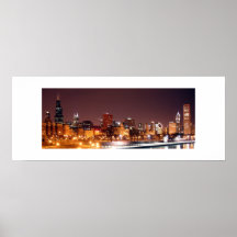 Chicago horisont affischer
