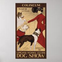 Chicago hundkojaklubb Show 1902 för hund Print