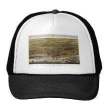 Chicago Illinois i 1874 Mesh Kepsar