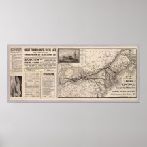Chicago och storslagen stamjärnväg affischer