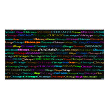Chicago textdesign mig fotokort