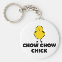 Chick för ChowChow Nyckel Ring