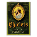 chiclets hälsnings kort