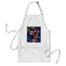 Chihuahua Diameter De los Muertos vid Prisarts Förkläde